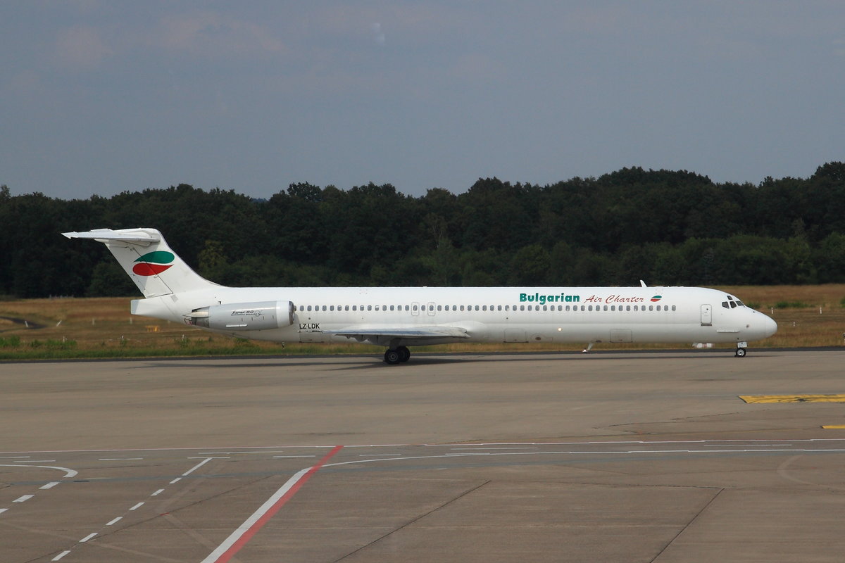 Bulgarian Air Charter, McDonnell Douglas, MD-82, LZ-LDK. Köln-Bonn (CGN/EDDK), 22.07.2018.