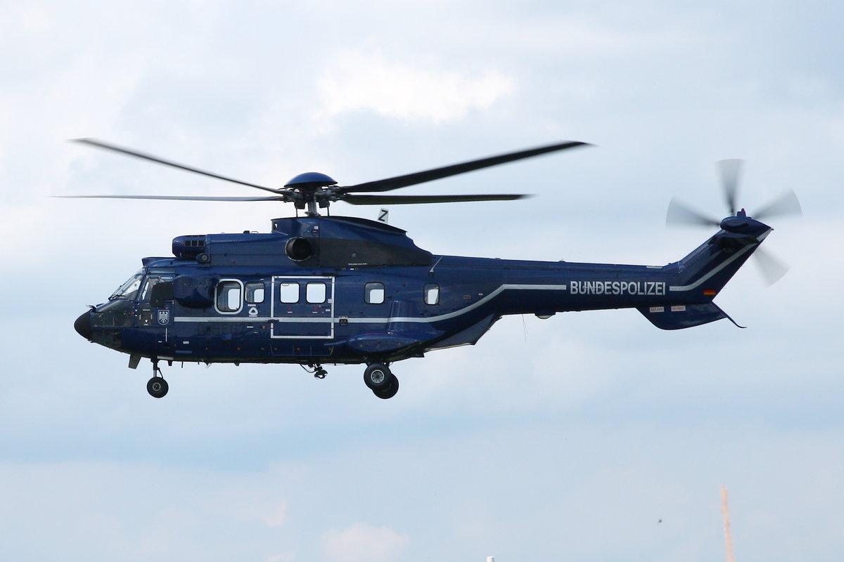 Bundespolizei Eurocopter AS 332 L1 Super Puma, D-HEGZ. Dahlemer Binz (EDKV) am 03.09.2017.