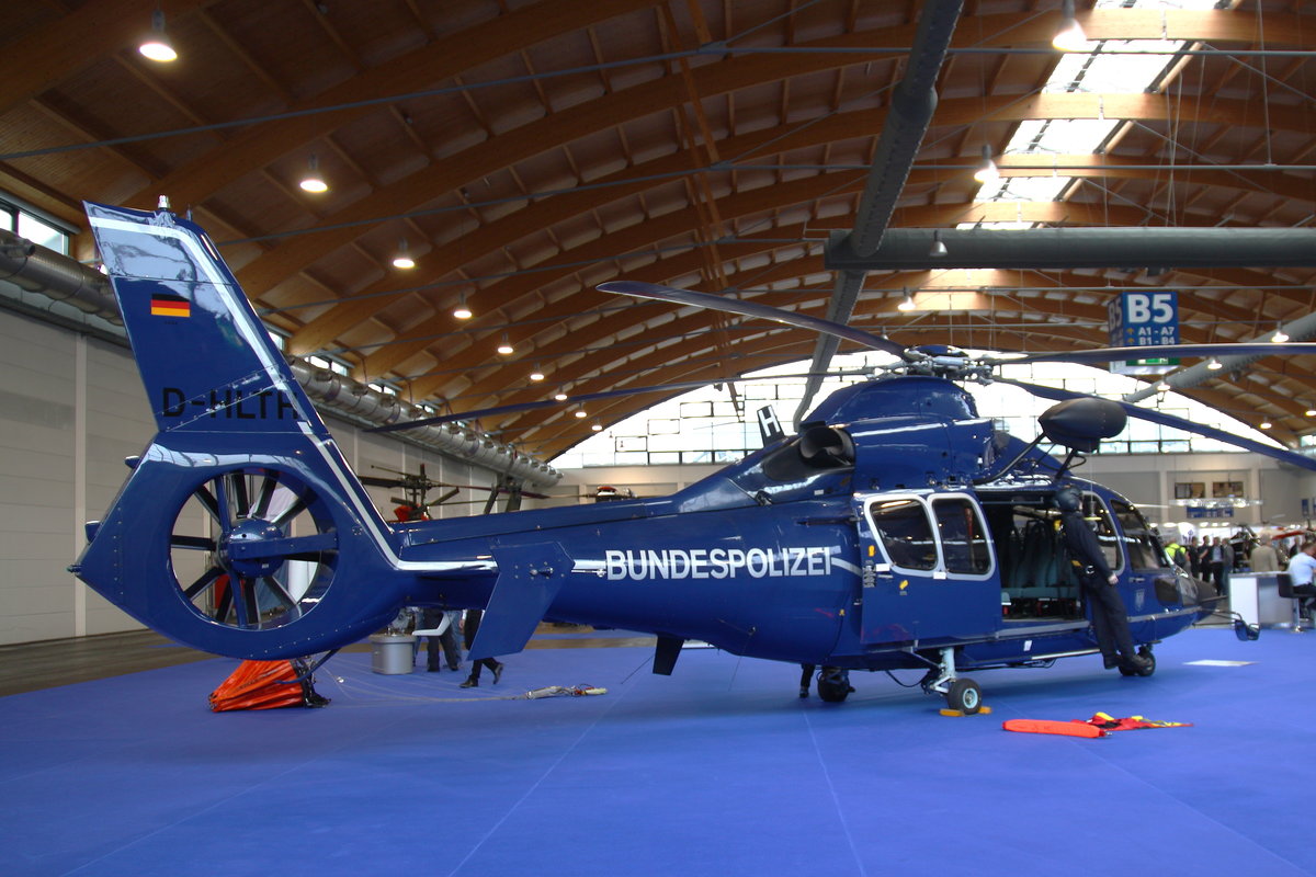 Bundespolizei, Eurocopter EC-155B, D-HLTH. Aero 2019, Friedrichshafen, 10.04.2019.