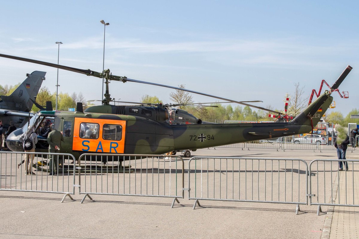 Bundeswehr-Heer (THR-30), 72+94, Bell (Dornier), UH-1 D Iroquois (Dornier-Museum), 07.04.2017, Aero '17, Friedrichshafen, Germany