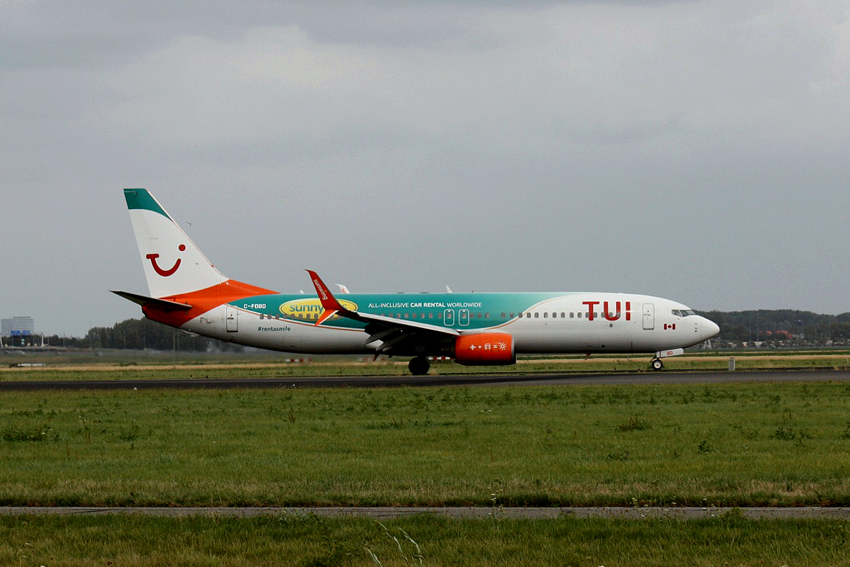 C-FDBD TUI Airlines Netherlands Boeing 737-800 am 11.08.2019 in Amsterdam-Schiphol.