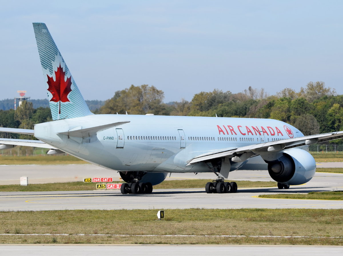 C-FNND Air Canada Boeing 777-233(LR)  , MUC , 15.10.2016