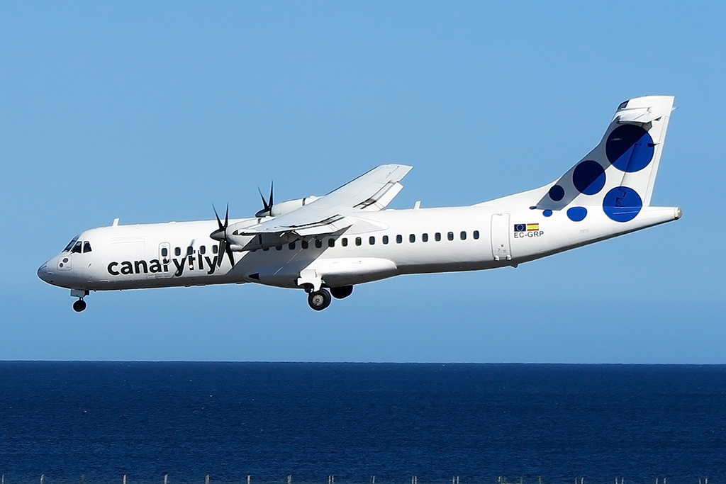 CanaryFly, EC-GRP, Aerospatiale, ATR-72-202, 17.03.2015, ACE, Arrecife, Spain 





