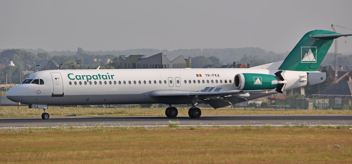 Carpatair
Fokker 100  YR-FKA
Brüssel-Zaventem
5. Juli 2017