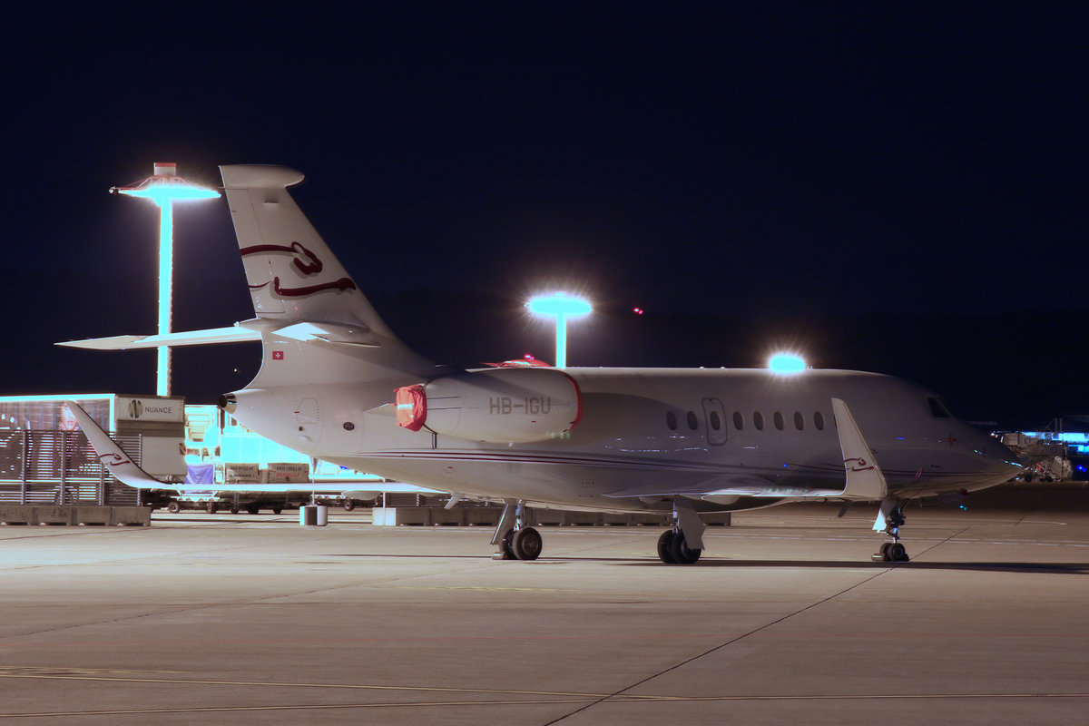 CAT Aviation, HB-IGU, Dassault Falcon 2000LX, 26.Dezember 2017, ZRH Zürich, Switzerland.