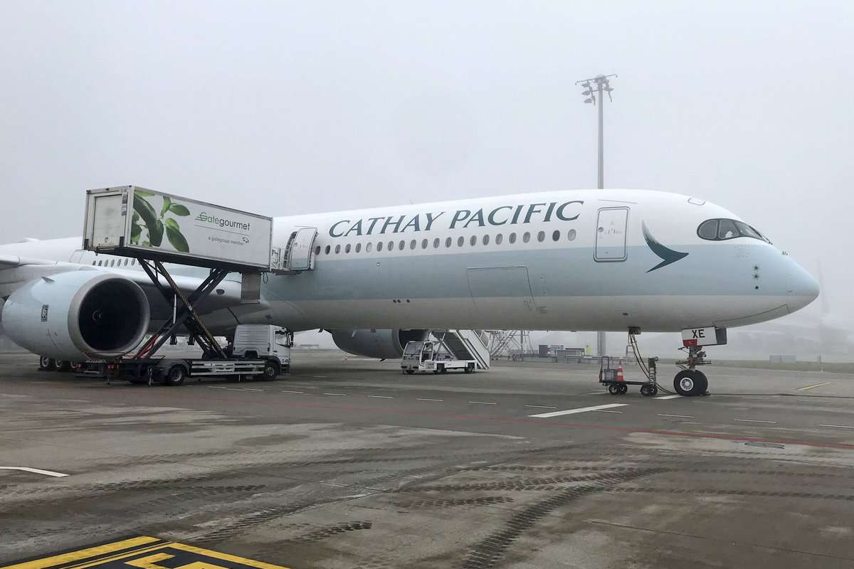 Cathay Pacific Airways, B-LXE, Airbus A350-1041, msn: 225, 26,Oktober 2019, ZRH Zürich, Switzerland.
