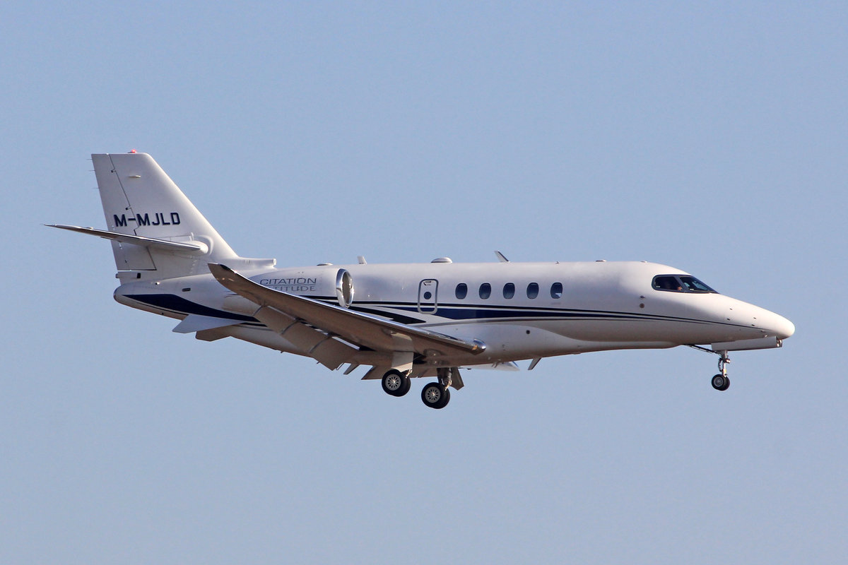 CCC Isle of Man Ltd., M-MJLD, Cessna 680A Latitude, msn: 680A-0017, 21.Februar 2019, ZRH Zürich, Switzerland.