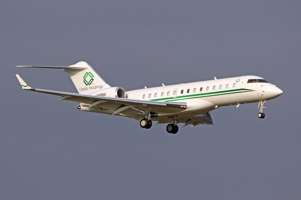 Cedar Holdings, N986BX, Bombardier Global 6000, msn: 9694, 21.Januar 2019, ZRH Zürich, Switzerland.