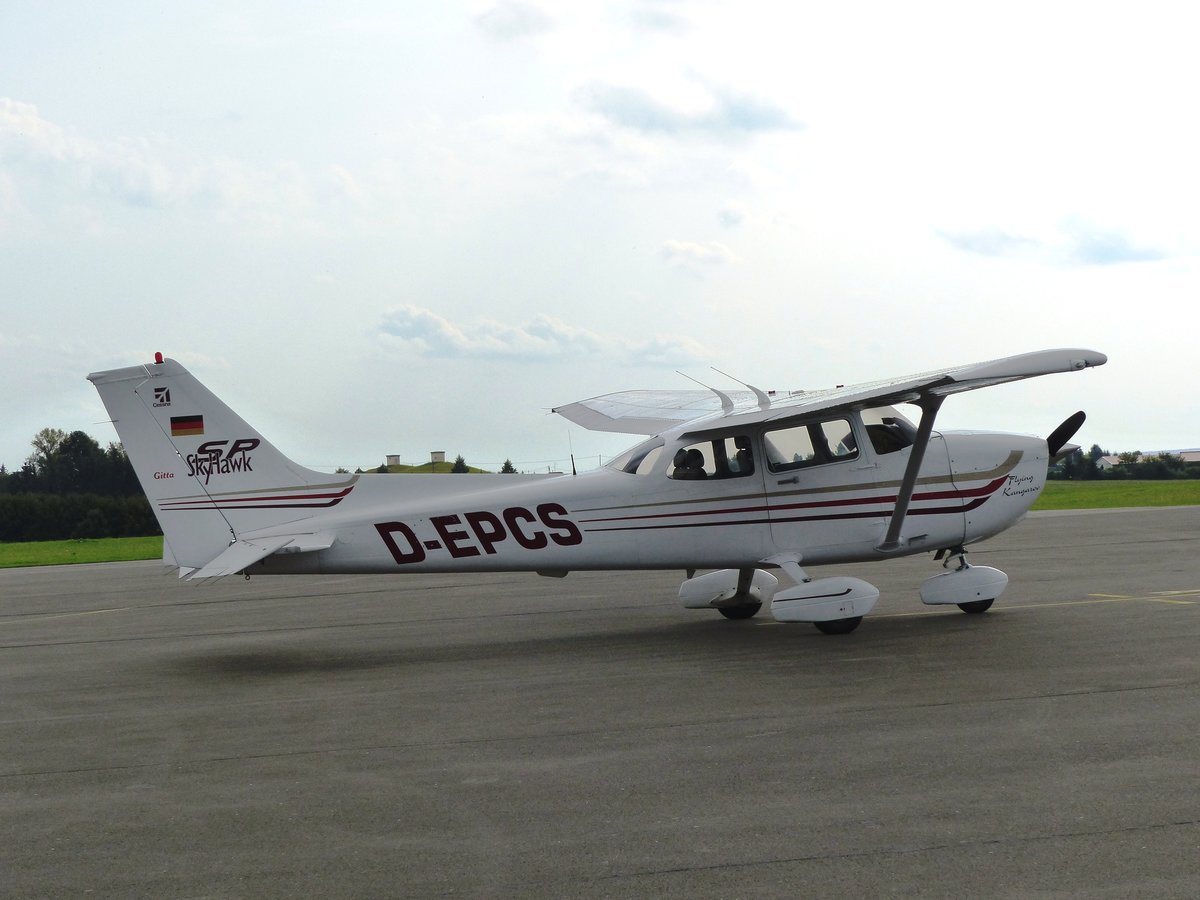 Cessna 172 Skyhawk, D-EPCS, Flugplatz Gera (EDAJ), 26.8.2017