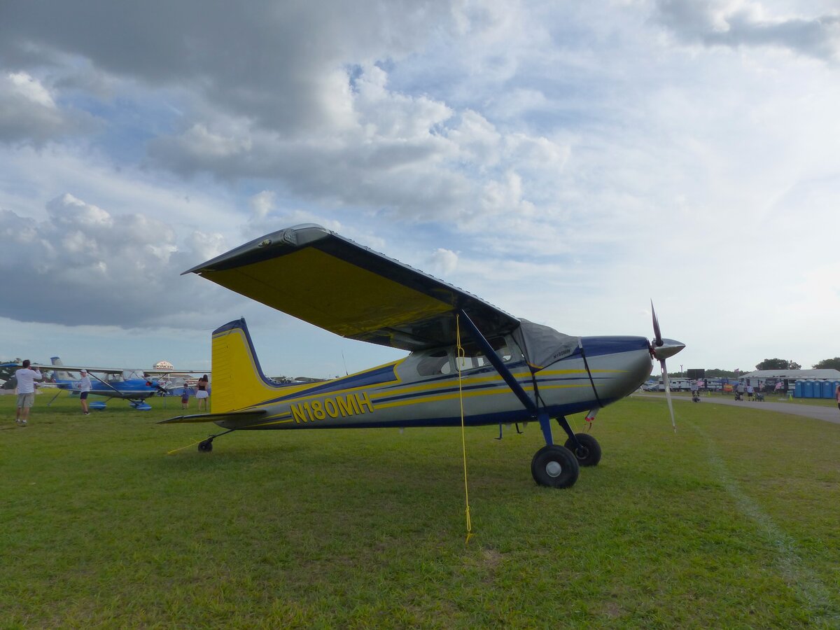Cessna 180 Skywagon, N180MH, Sun`n Fun, Lakeland-Linder Int. (LAL/KLAL), 18.4.2026