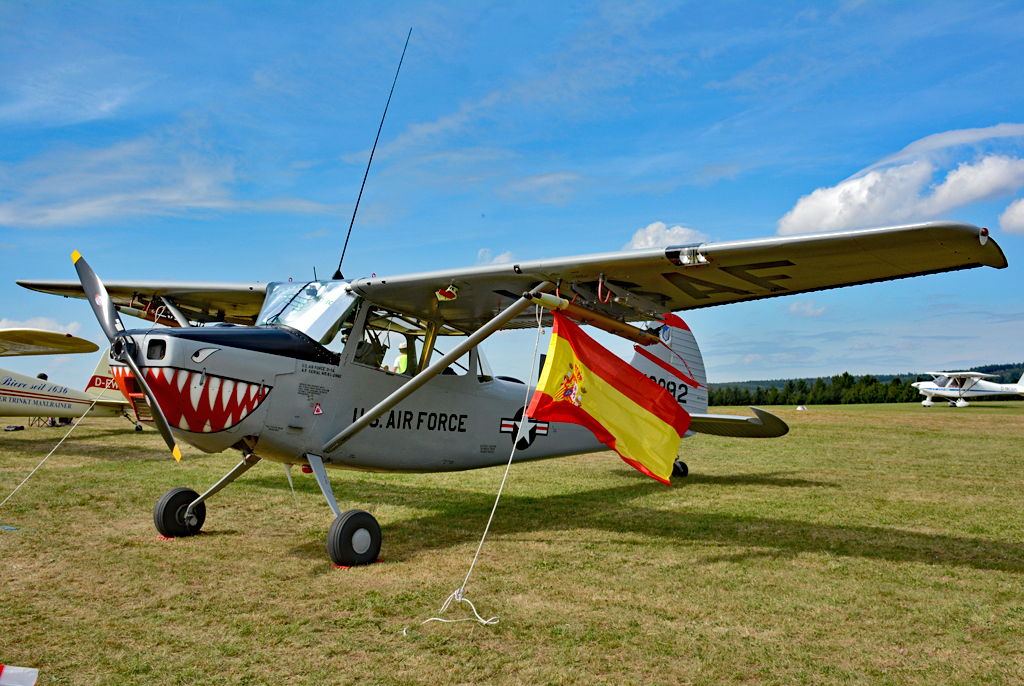 Cessna O-1E Bird Dog, EC-MAB, am Flugplatz Wershofen - 03.09.2016