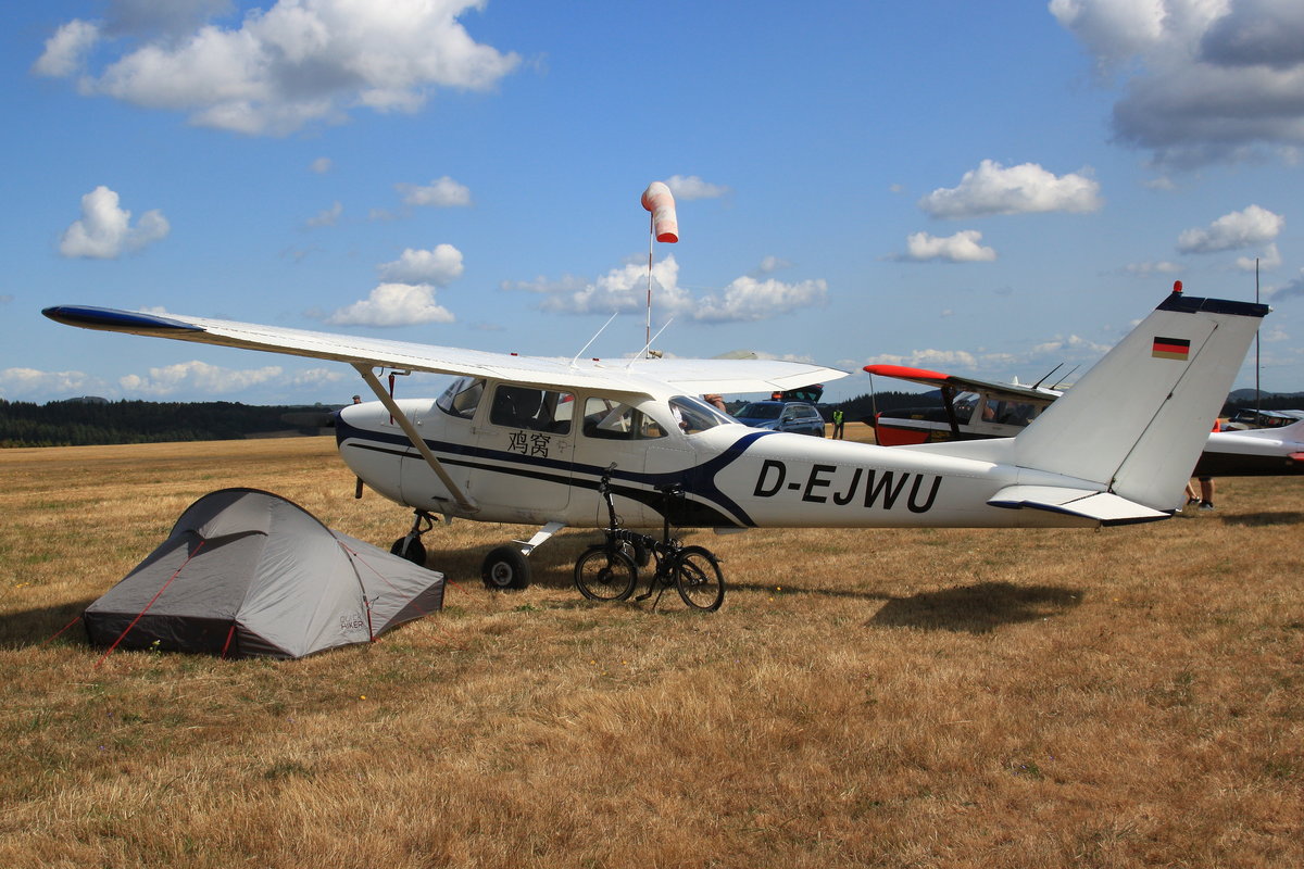Cessna (Reims) F172H Skyhawk, D-EJWU. Flugplatzfest Wershofen, 01.09.2018.