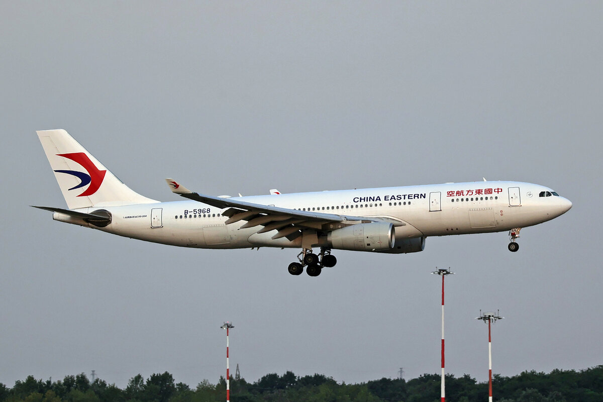 China Eastern Airlines, B-5968,  Airbus A330-243, msn: 1603, 10.Juli 2026, MXP Milano Malpensa, Italy.