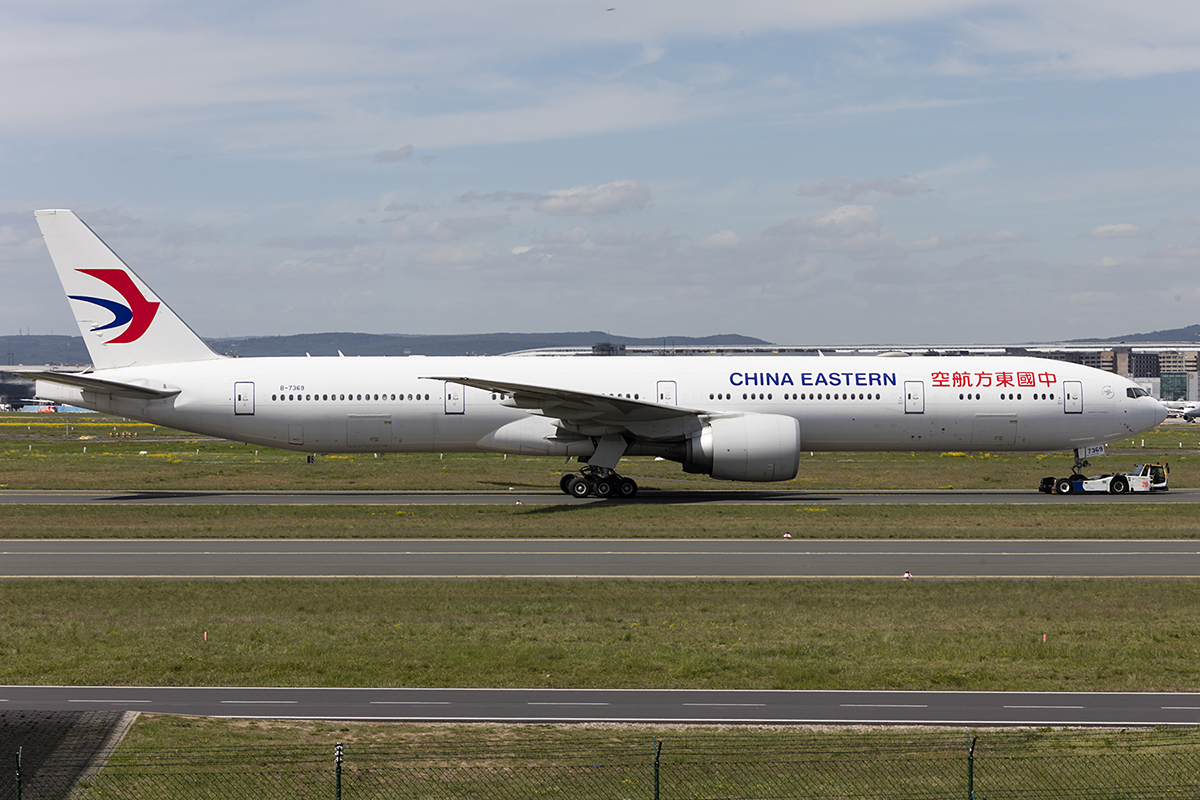 China Eastern Airlines, B-7369, Boeing, B777-39P-ER, 28.04.2018, FRA, Frankfurt, Germany 


