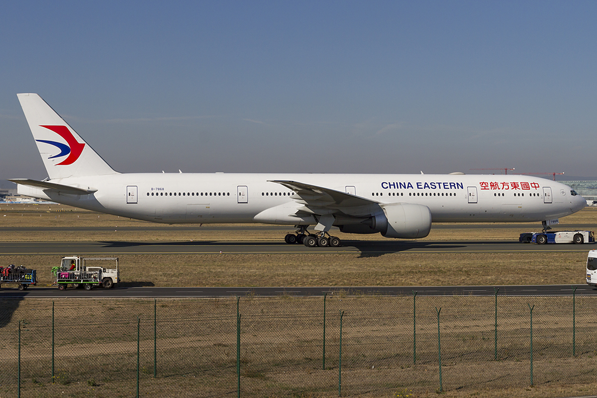 China Eastern Airlines, B-7868, Boeing, B777-39P-ER, 14.10.2018, FRA, Frankfurt, Germany 


