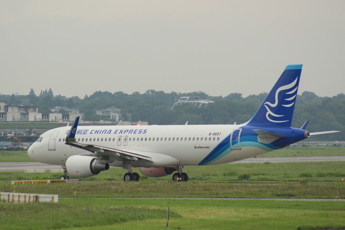 China Express, B-8697, MSN 7805, Airbus A 320-214 (SL), 18.08.2017, XFW-EDHI, Hamburg-Finkenwerder, Germany (Auslieferungflug) 