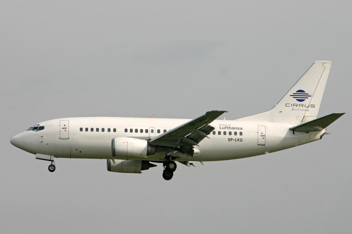 Cirrus Airlines, SP-LKG, Boeing 737-53C, msn: 24825/1894, 20.Mai 2005, FRA Frankfurt, Germany.