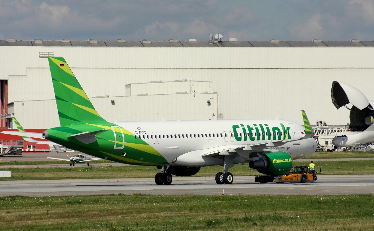 Citilink Garuda Indonesia,D-AVVU,Reg.PK-GQE,(c/n 6270),Airbus A320-214(SL),02.09.2014,XFW-EDHI,Hamburg-Finkenwerder,Germany