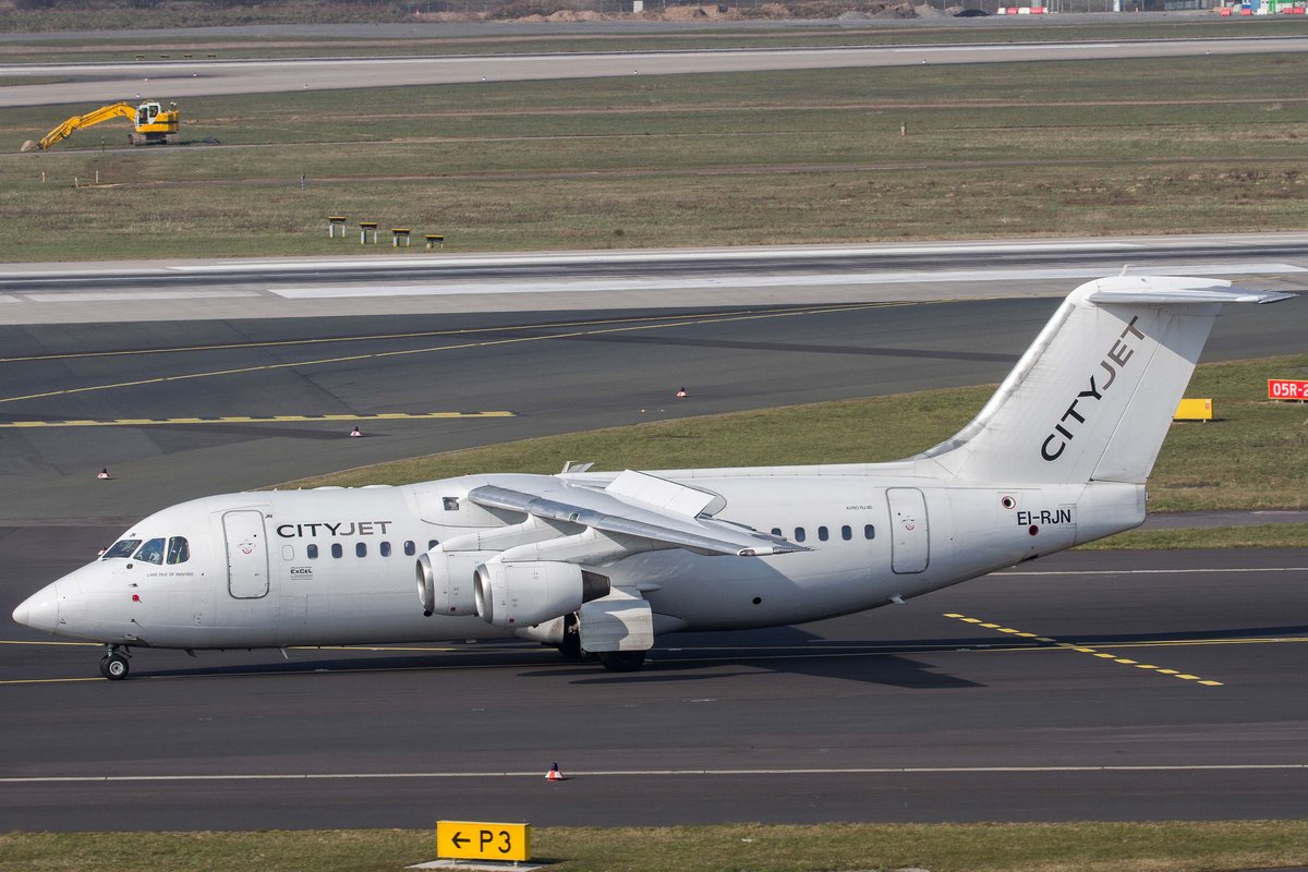 Cityjet (WX-BCY), EI-RJN  Lake Isle of Inisfree , BAe / Avro, 146-200 / RJ-85, 10.03.2016, DUS-EDDL, Düsseldorf, Germany 
