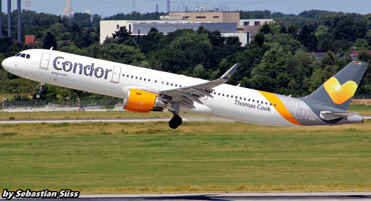 Condor A321SL D-AIAE @ Dusseldorf Airport. 6.7.15