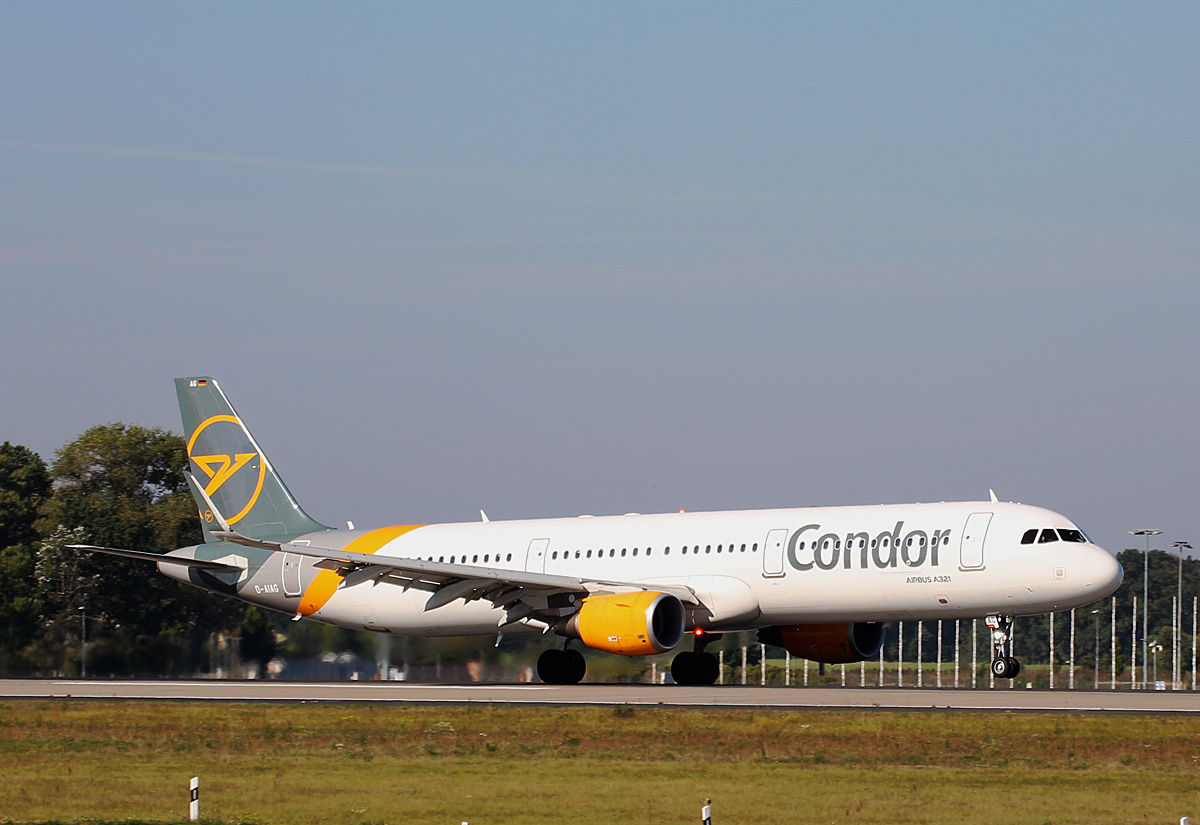 Condor, Airbus A 321-211, D-AIAG, BER, 09.10.2021