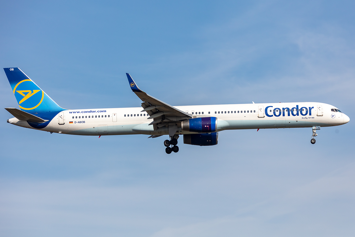 Condor, D-ABOB, Boeing, B757-330, 13.09.2021, FRA, Frankfurt, Germany
