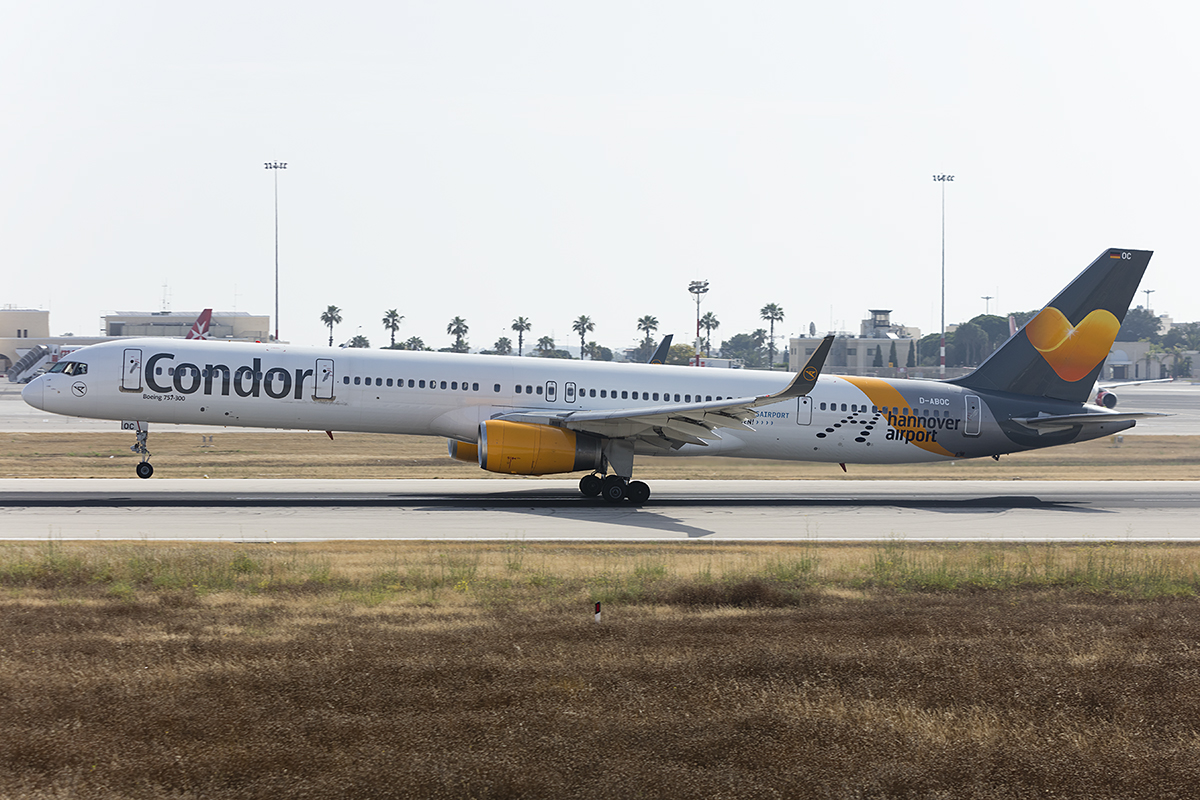 Condor, D-ABOC, Boeing, B757-330, 03.06.2018, MLA, Malta, Malta 


