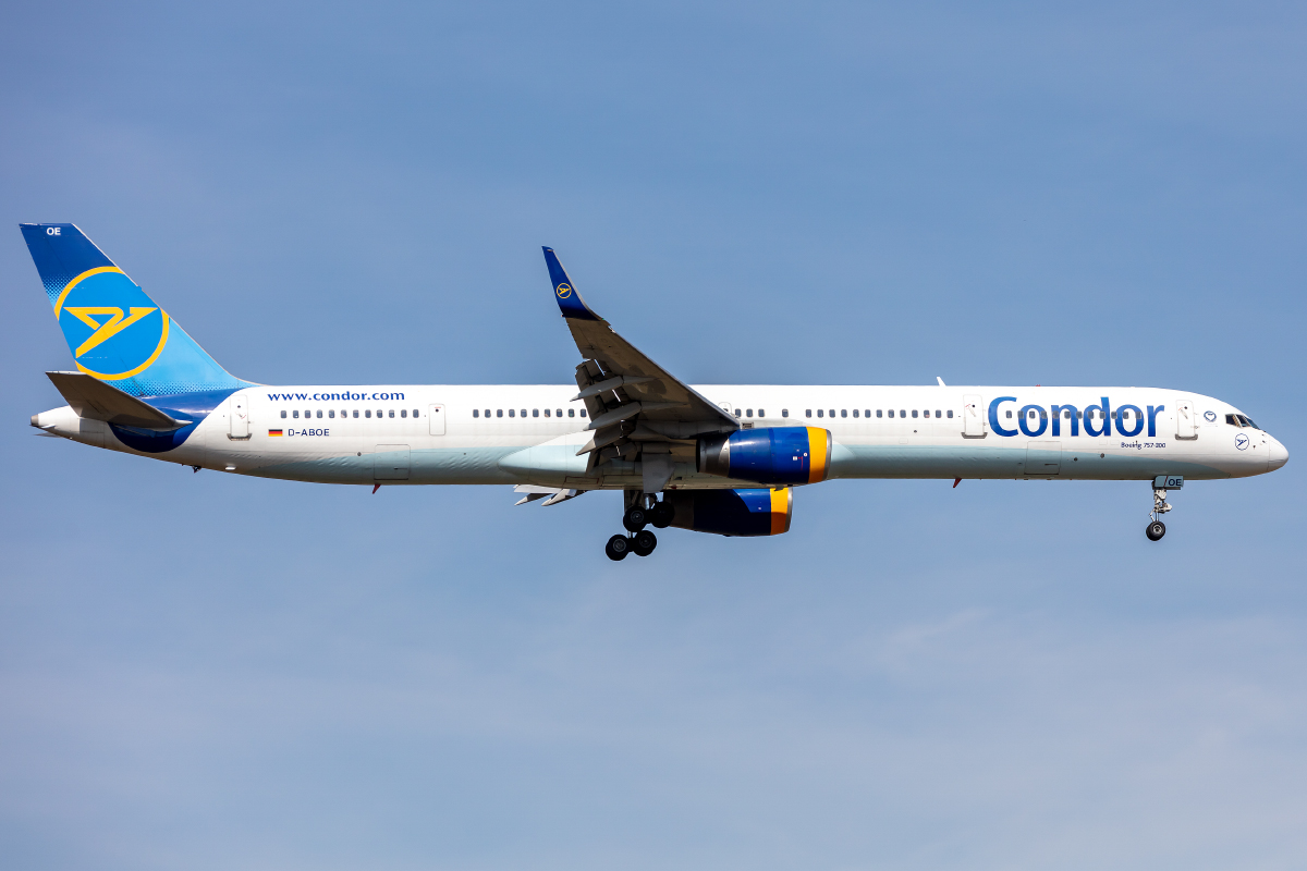 Condor, D-ABOE, Boeing, B757-330, 13.09.2021, FRA, Frankfurt, Germany
