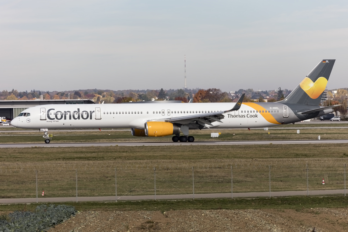 Condor, D-ABOL, Boeing, B757-330, 24.10.2015, STR, Stuttgart, Germany 



