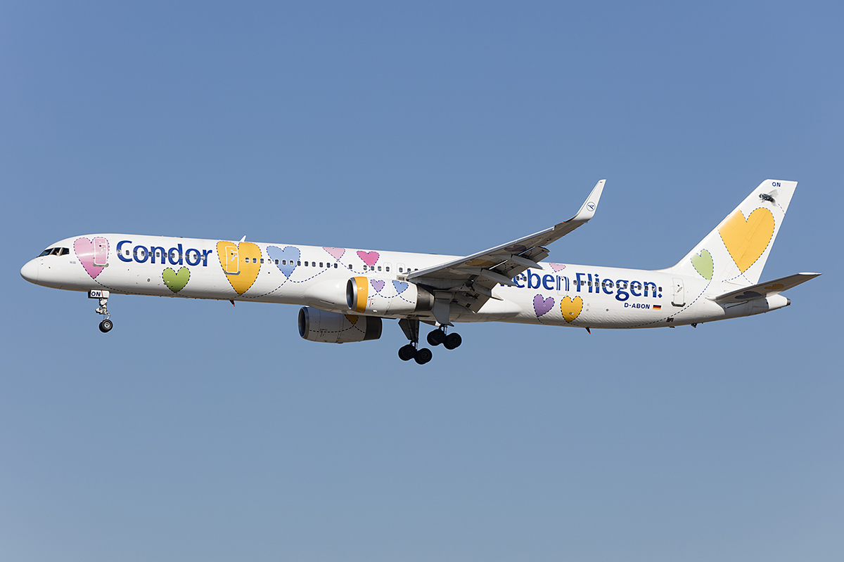 Condor, D-ABON, Boeing, B757-330, 14.10.2018, FRA, Frankfurt, Germany 



