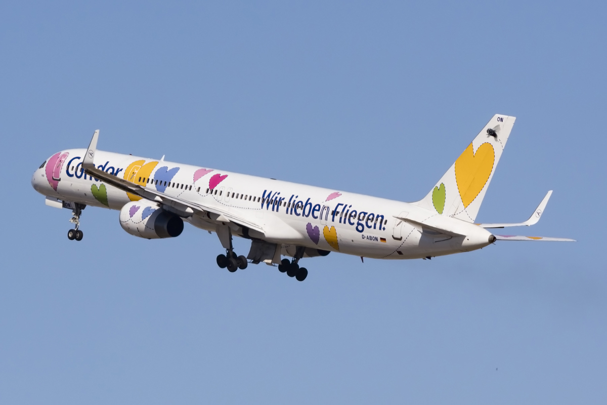 Condor, D-ABON, Boeing, B757-330, 24.04.2016, PMI, Palma de Mallorca, Spain 



