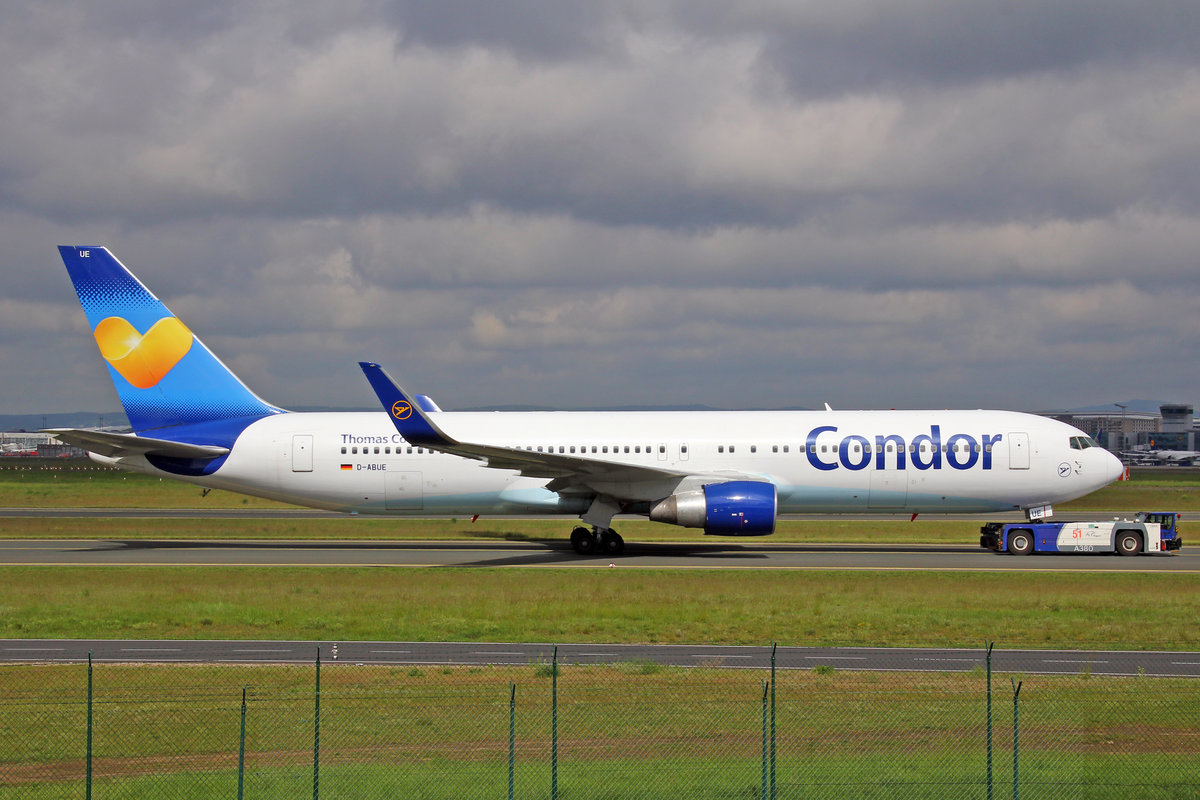 Condor, D-ABUE, Boeing 767-330ER, 20.Mai 2017, FRA Frankfurt am Main, Germany.