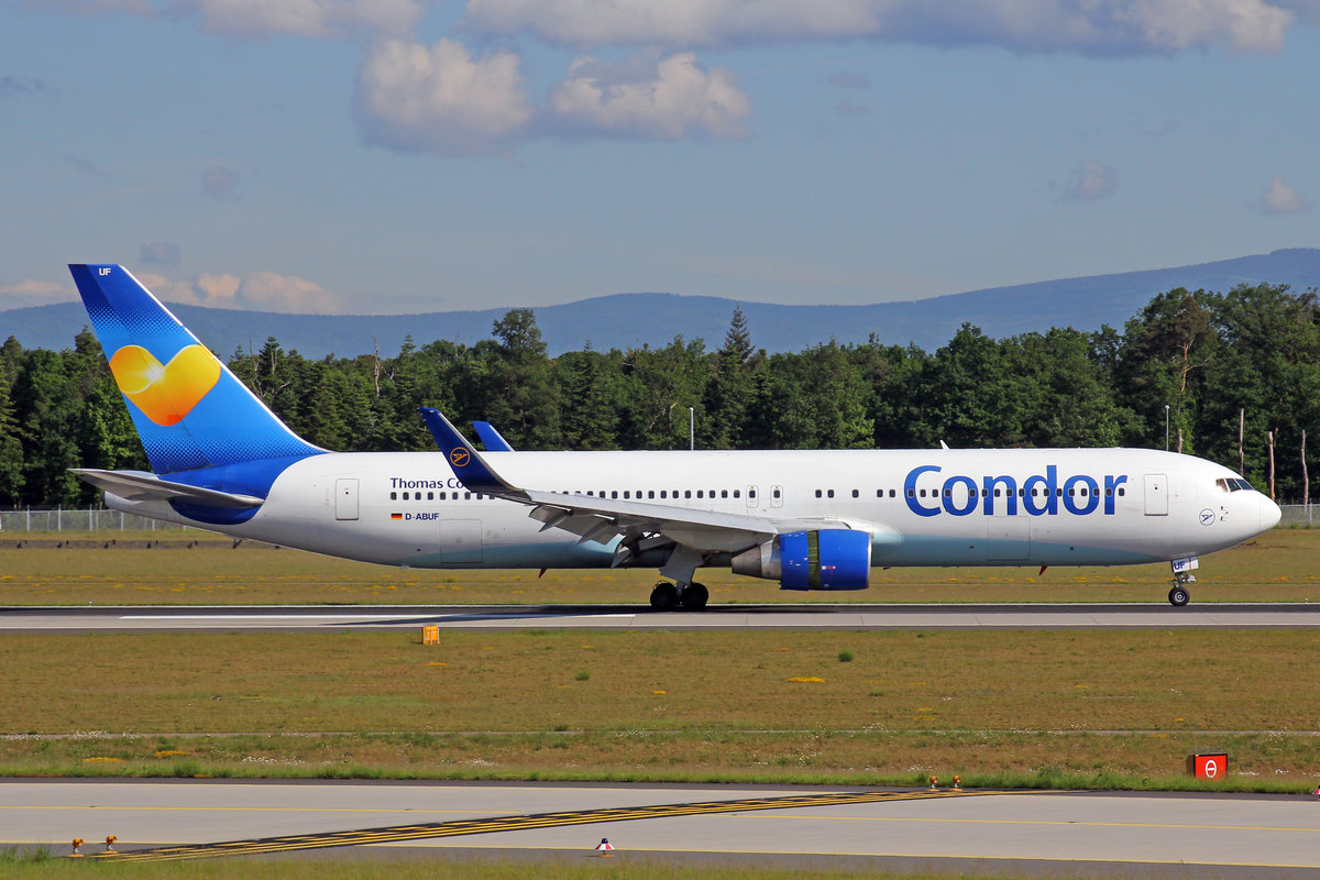 Condor, D-ABUF, Boeing 767-330ER, 21.Mai 2017, FRA Frankfurt am Main, Germany.