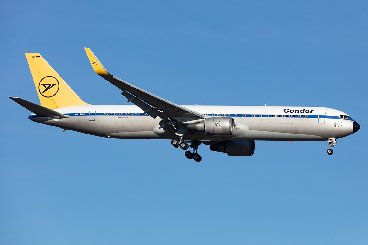 Condor, D-ABUM, Boeing, B767-31B-ER, 14.02.2021, FRA, Frankfurt, Germany