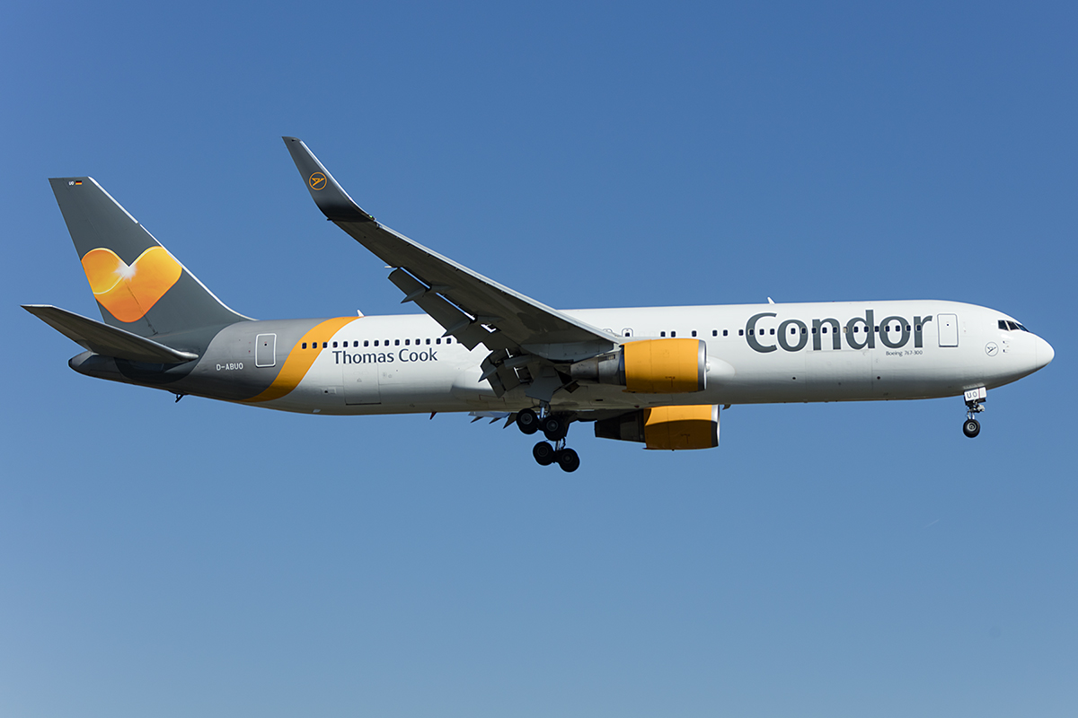 Condor, D-ABUO, Boeing, B767-3Q8-ER, 19.04.2019, FRA, Frankfurt, Germany




