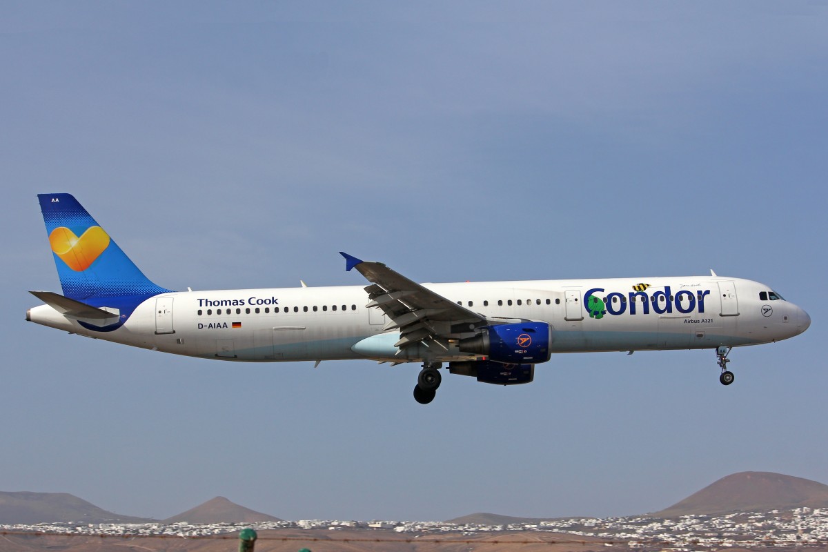 Condor, D-AIAA, Airbus A321-211, 15.Dezember 2015, ACE Lanzarote, Spain.