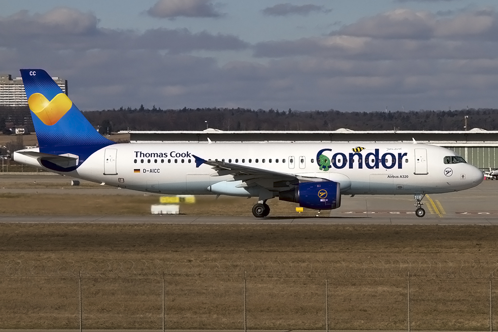 Condor, D-AICC, Airbus, A320-212, 23.02.2014, STR, Stuttgart, Germany 




