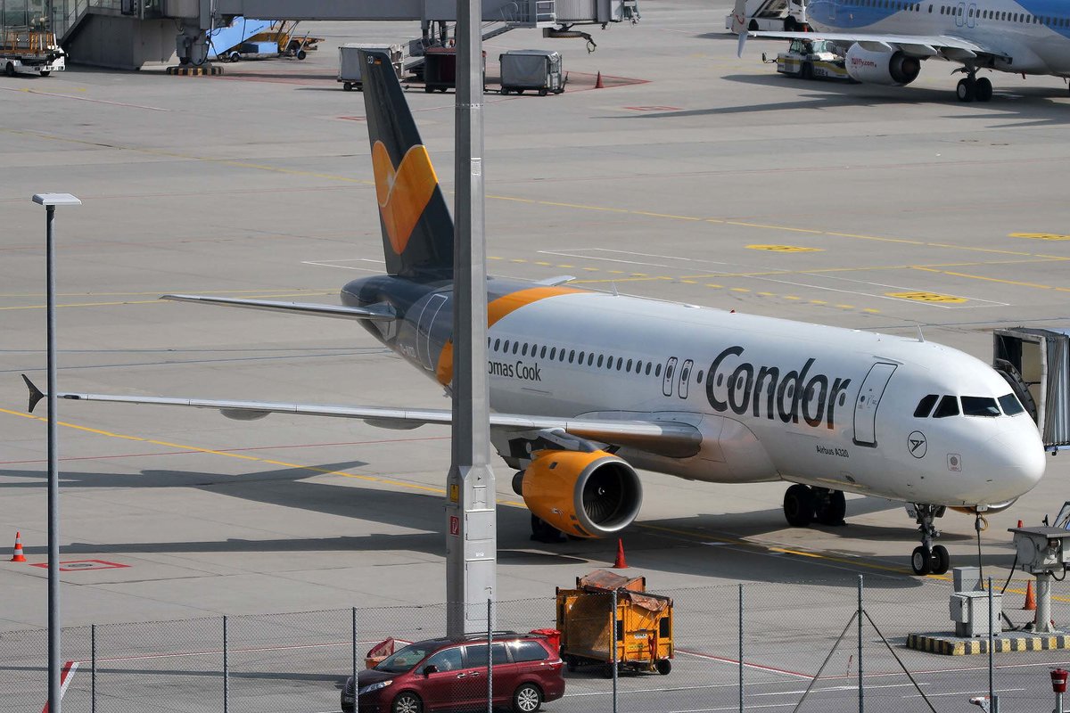 Condor, D-AICD, Airbus, A 320-212, ~ neue TC-Lkrg., MUC-EDDM, München, 05.09.2018, Germany