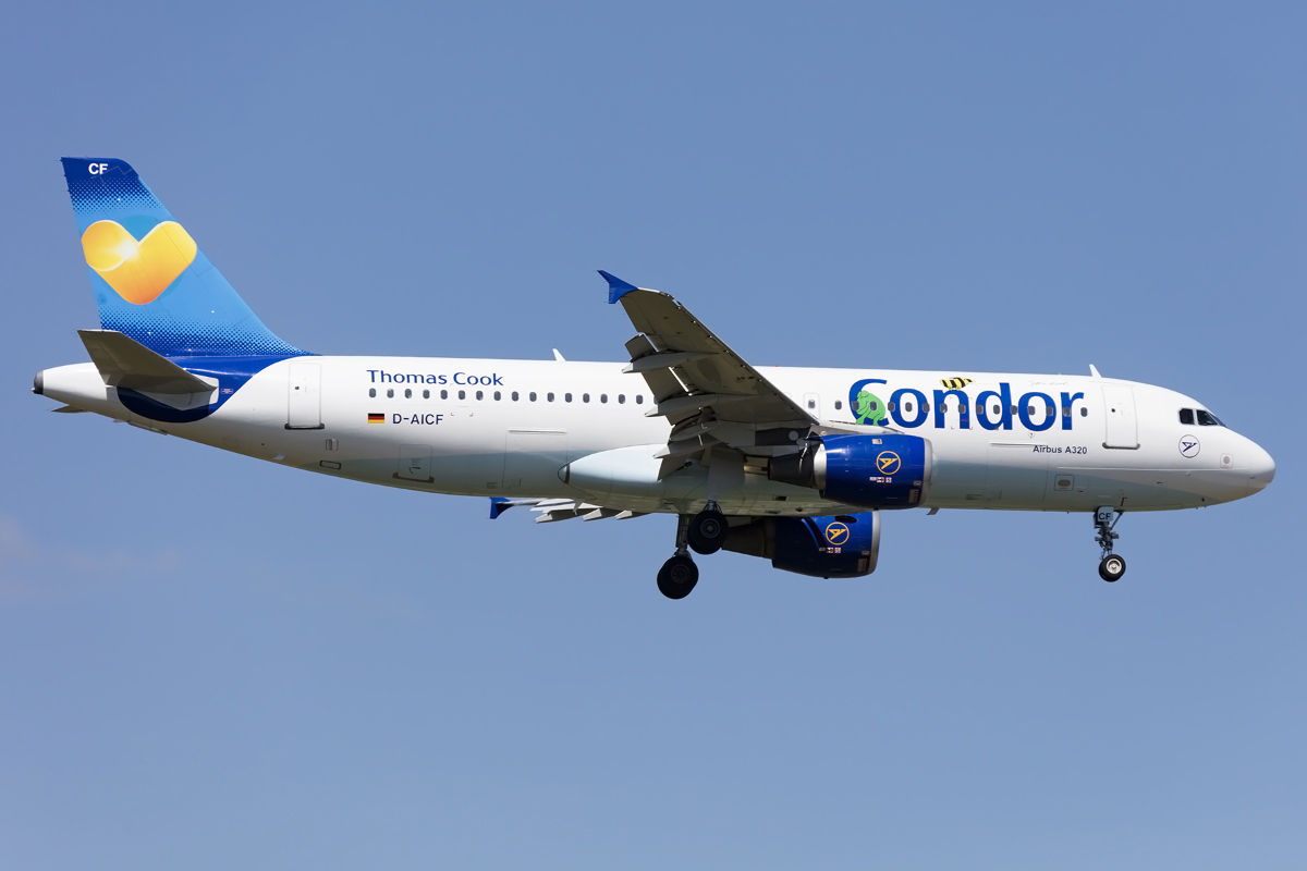 Condor, D-AICF, Airbus, A320-212, 05.05.2016, FRA, Frankfurt, Germany 



