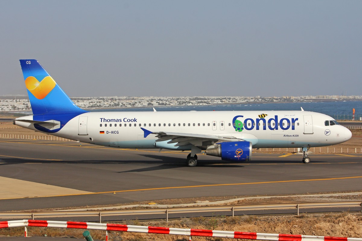 Condor, D-AICG, Airbus A320-212, 15.Dezember 2015, ACE Lanzarote, Spain.