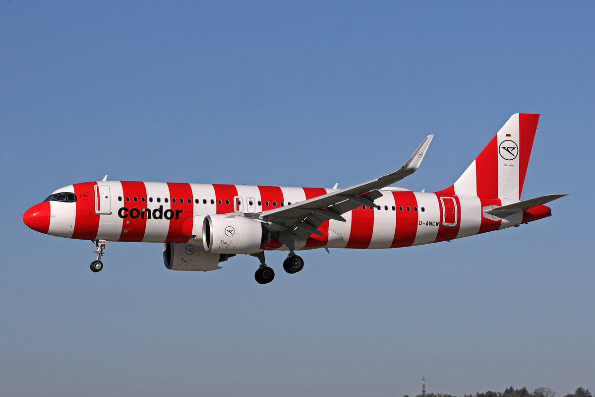 Condor, D-ANCW, Airbus A320-271N, msn: 12954,  Red Passion , 23.April 2026, ZRH Z�rich, Switzerland.