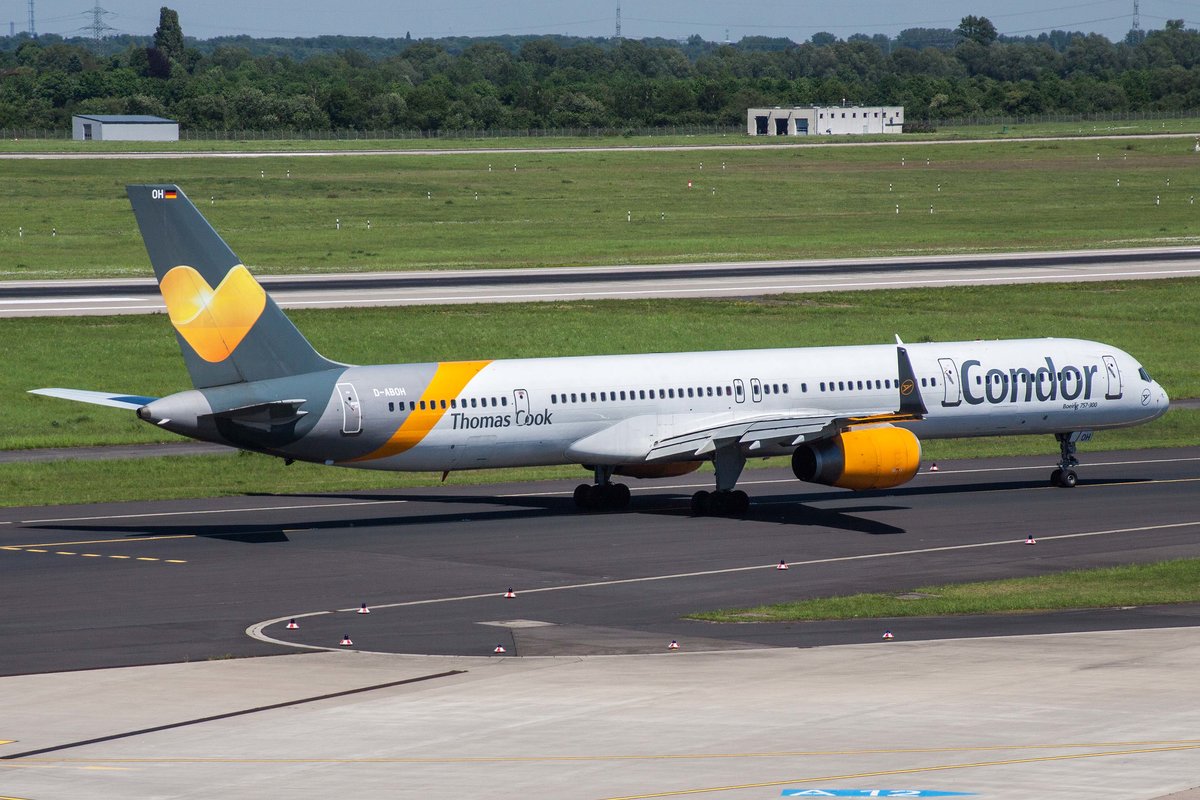Condor (DE-CFG), D-ABOH, Boeing, 757-330 wl (neue TC-Lkrg.), 17.05.2017, DUS-EDDL, Düsseldorf, Germany
