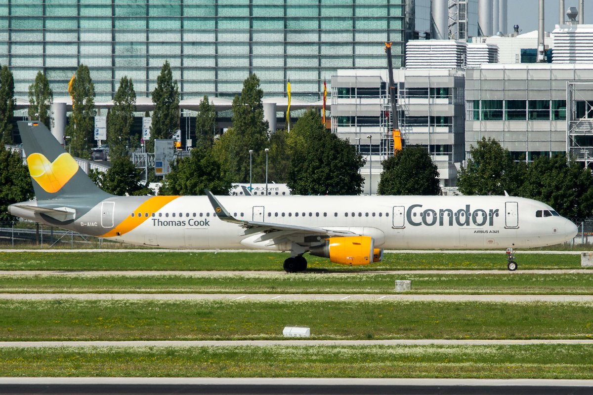 Condor (DE-DFG), D-AIAC, Airbus, A 321-211 sl (neue TC-Lkrg.), 22.08.2017, MUC-EDDM, München, Germany 