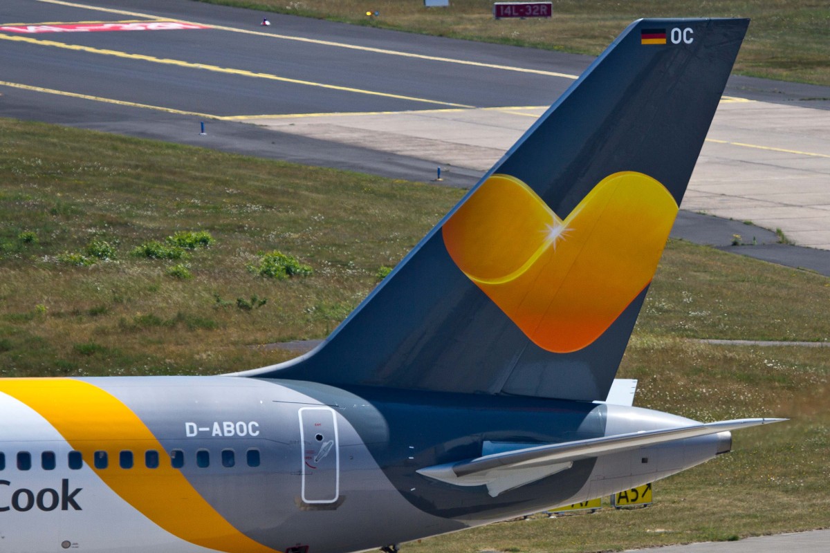Condor (DE/CFG), D-ABOC, Boeing, 757-330 wl (Seitenleitwerk/Tail ~ neue DE-Lkrg.), 05.06.2015, CGN-EDDK, Köln-Bonn, Germany