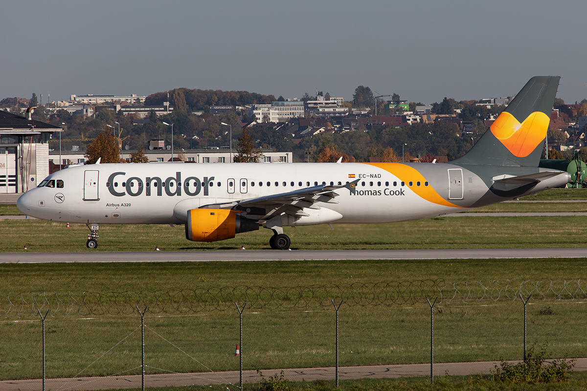 Condor, EC-NAD, Airbus, A320-212, 15.10.2019, STR, Stuttgart, Germany



