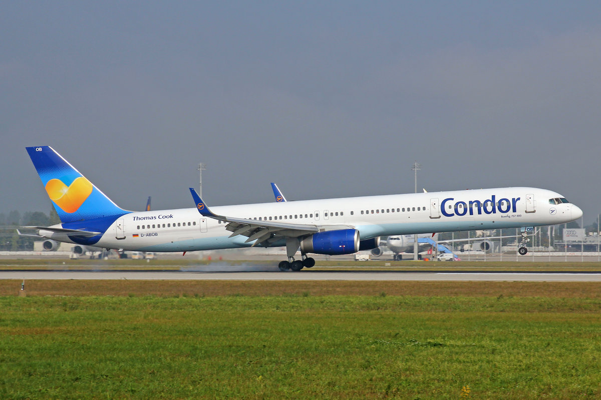 Condor Flugdienst, D-ABOB, Boeing 757-330, 24.September 2016, MUC München, Germany.