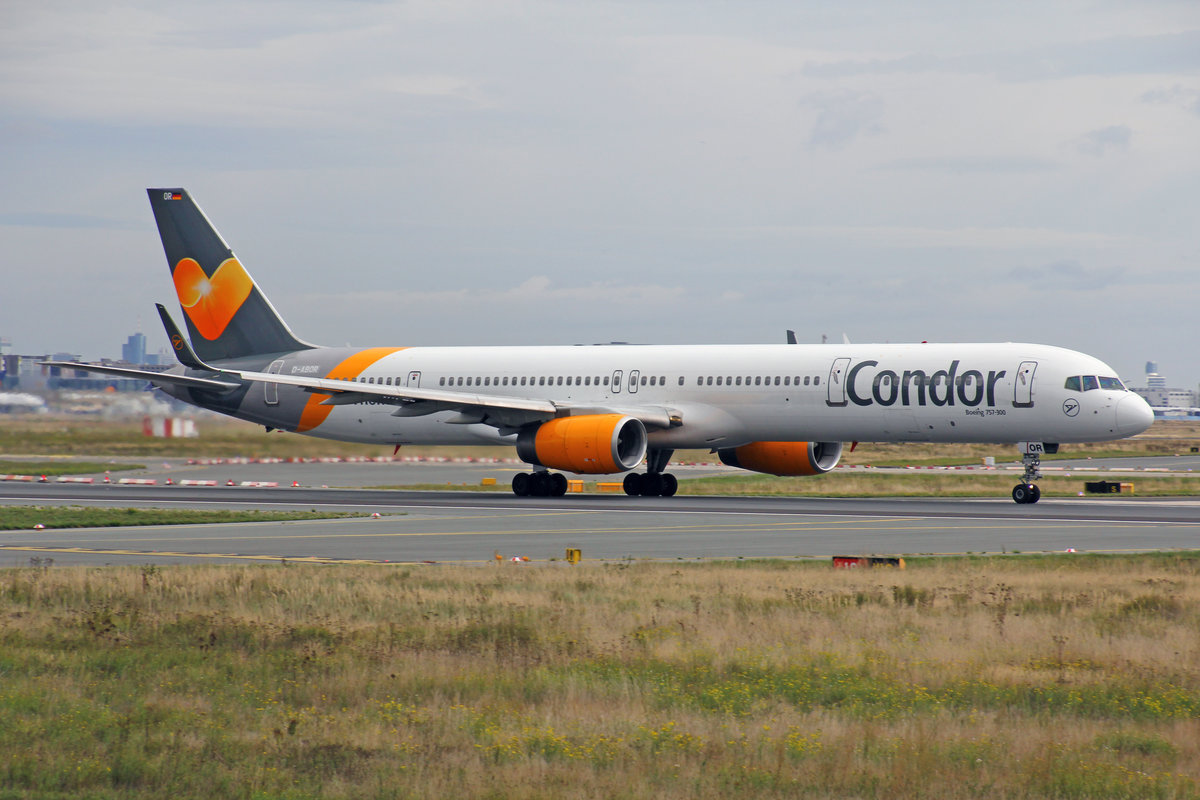 Condor Flugdienst, D-ABOR, Boeing 757-3CQ, msn: 32242/963, 29.September 2019, FRA Frankfurt, Germany.
