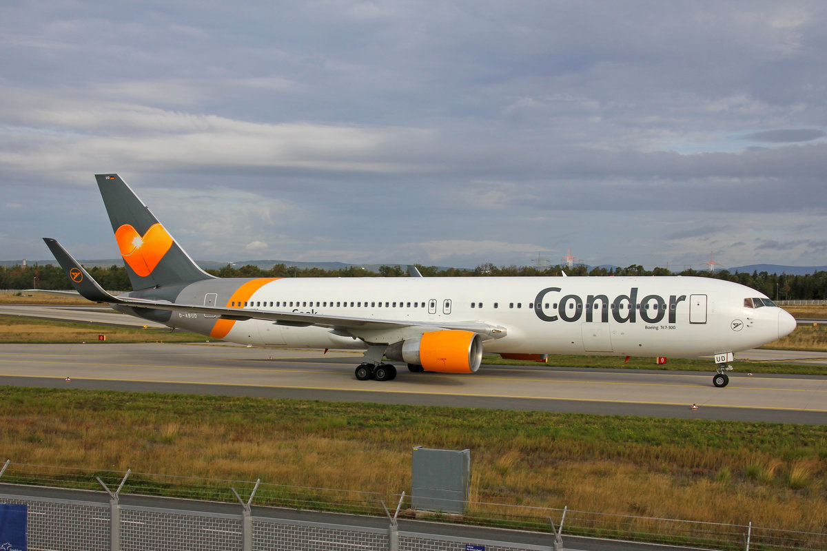 Condor Flugdienst, D-ABUD, Boeing 767-330ER, msn: 26983/471, 29.September 2019, FRA Frankfurt, Germany.