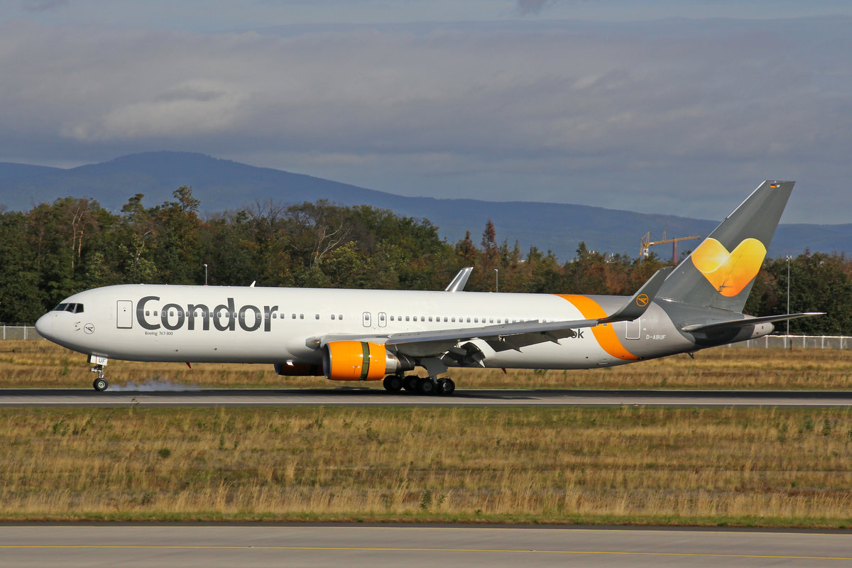Condor Flugdienst, D-ABUF, Boeing 767-330ER, msn: 26985/537, 29.September 2019, FRA Frankfurt, Germany.