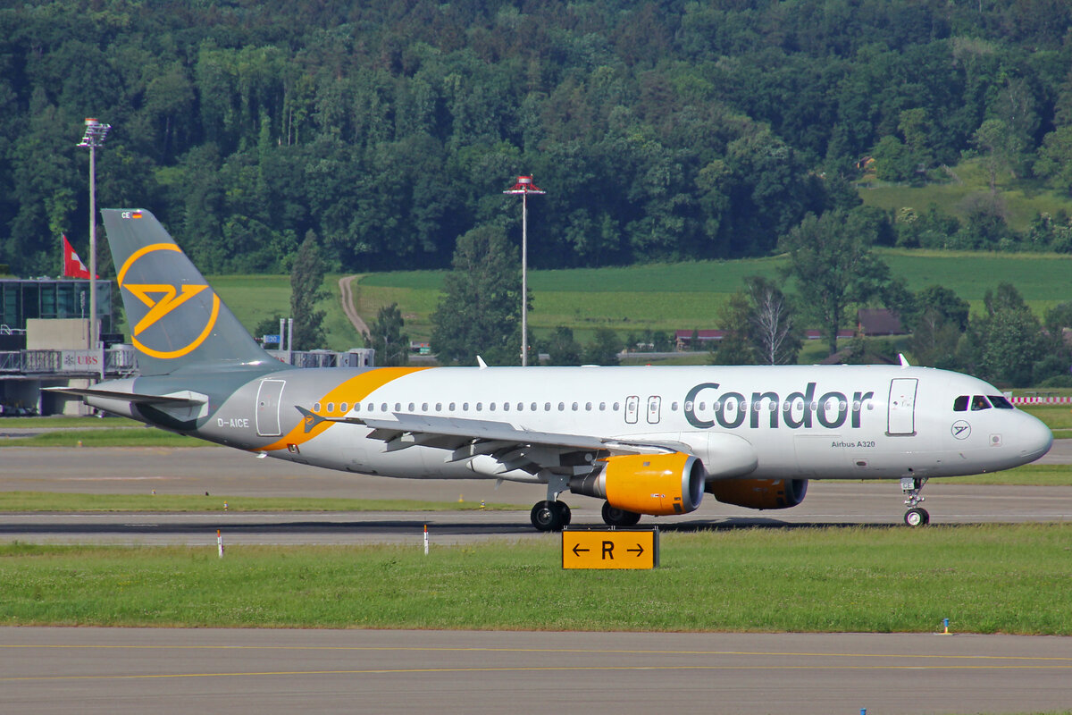 Condor Flugdienst, D-AICE, Airbus A320-212 , msn: 894, 21.Mai 2022, ZRH Zürich, Switzerland.